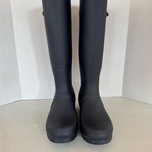 Hunter Navy Blue Rain Boots